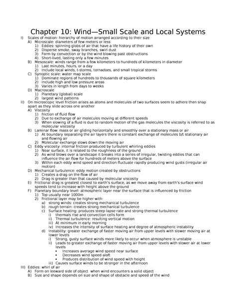 Wind small scale and local systems notes - Chapter 10: Wind—Small Scale ...