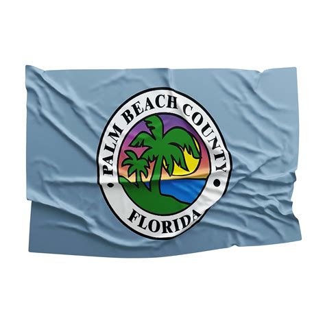 Palm Beach County Florida State USA United States of America Flag Bann ...