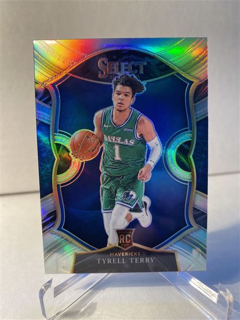 Select Tyrell Terry Rookie Silver Prizm Mavericks Concourse