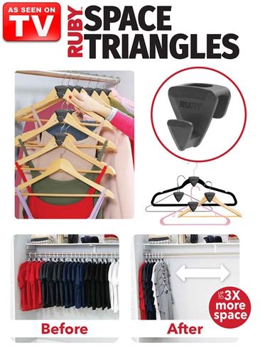 Ruby Space Triangles Hanger Hook As Seen On Tv