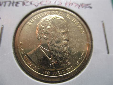 P Rutherford B Hayes Presidential Dollar Item Pd Rh For