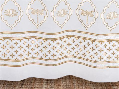 Lotus Sheer Curtain Panel White Gold Saffron Marigold