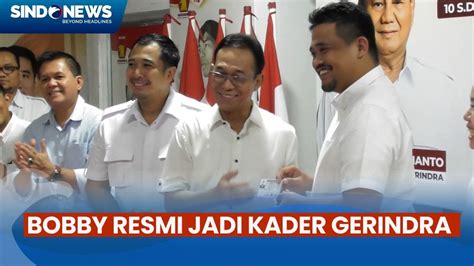 Sebelum Gabung Jadi Kader Gerindra Bobby Nasution Minta Izin Ke Jokowi