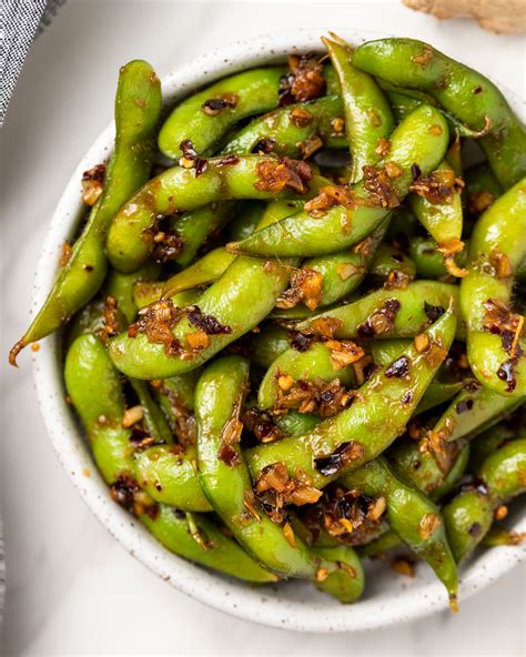 Sweet Spicy Garlic Edamame Peanut Butter And Fitness