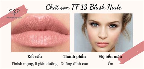 Son Tom Ford Blush Nude 13 Màu Hồng Nude Hot Hit Giới Make Up