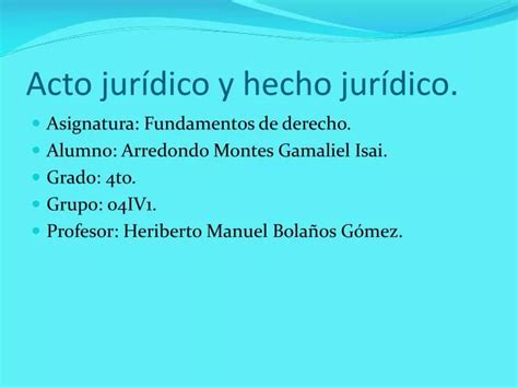 Ppt Acto Jur Dico Y Hecho Jur Dico Powerpoint Presentation Free