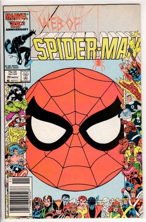 Web Of Spider Man 20 Newsstand Edition 1986 7 0 FN VF Comic Books