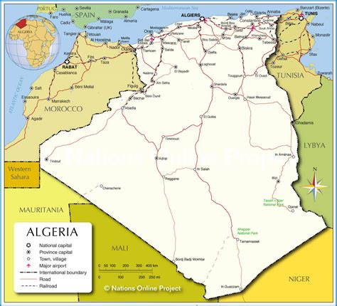 algeria national map