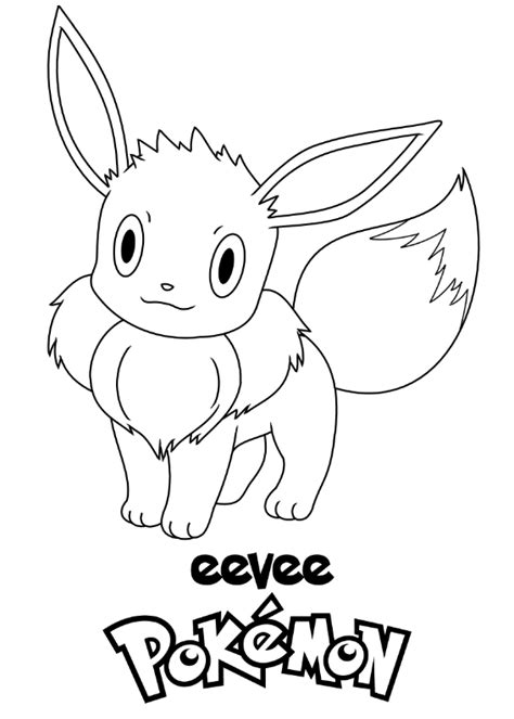 Pokemon Eevee Kolorowanka Morindia Pokoloruj Rysunek