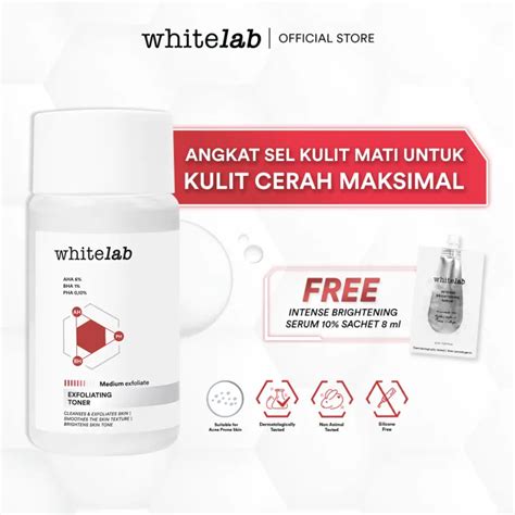 Free Serum Sachet Whitelab Exfoliating Toner Lazada Indonesia