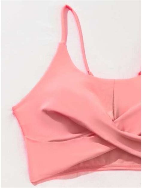 Buy Shein Twist Front High Waisted Bikini Swimsuit Online Topofstyle