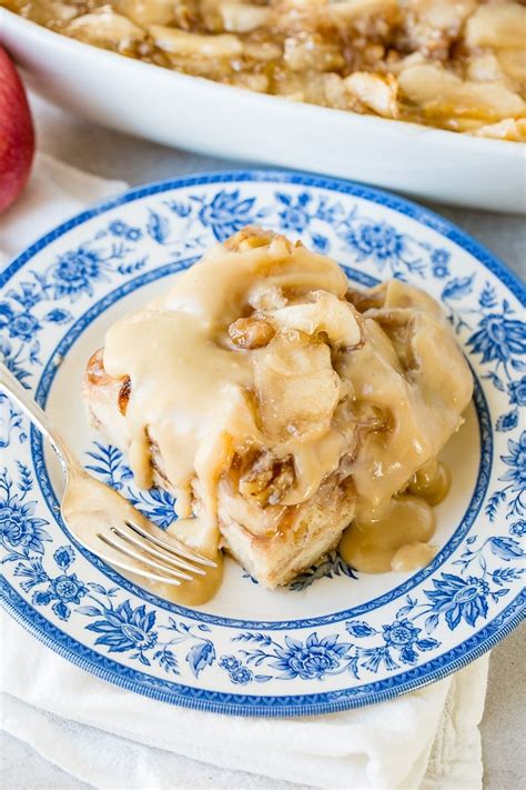 Apple Pie Bread Pudding With Vanilla Sauce Video Oh Sweet Basil