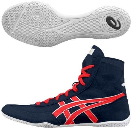 Asics EX-EO Shoes - Navy · Red – WJapan Boxing