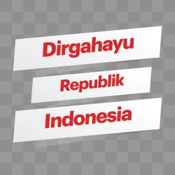 Hut Ri With Logo Th Indonesian Independence Day Hd Clipart