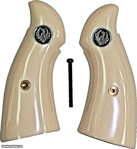 Ruger Security Six Revolver Grips With Medallions For Sale