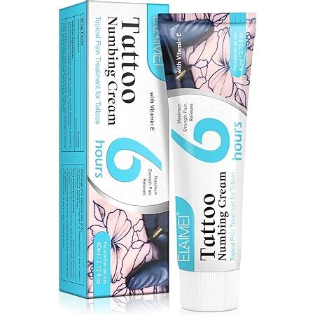 Amazon AL IVER Tattoo Numbing Cream Tattoo Cream Before Tattoo 6