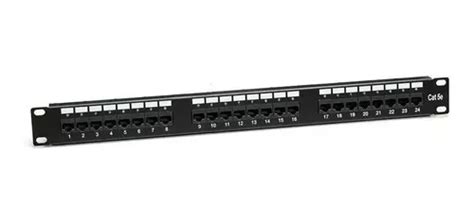 Patchera Patch Panel Rj45 Utp Cat5e 24 Puertos Bocas Envío gratis