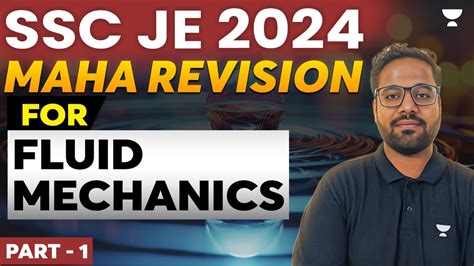 Ssc Je Maha Revision For Fluid Mechanics Part Shailesh