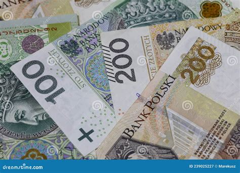 Banknotes Pln Polish Zloty Stock Image Image Of Cash Financial