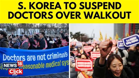 South Korea Doctors Protest South Korea Starts Legal Action Against