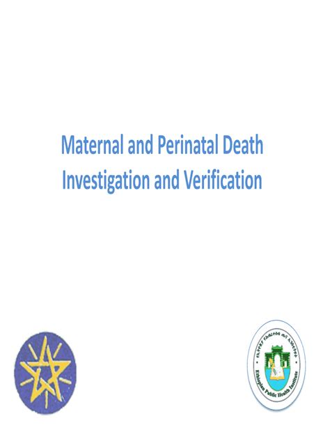 Fillable Online Maternal And Perinatal Death Fax Email Print Pdffiller