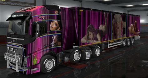 Ets2 Combo Skin Pack The Beauty Of Women 135x V 10 Skins Mod Für Eurotruck Simulator 2