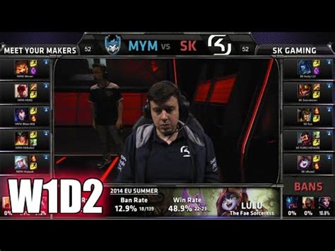 Meetyourmakers Vs Sk Gaming S Eu Lcs Spring Week Day Mym