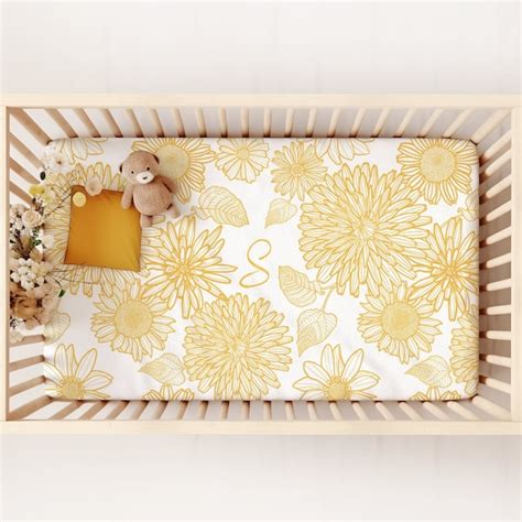 Sunflower Crib Bedding Etsy