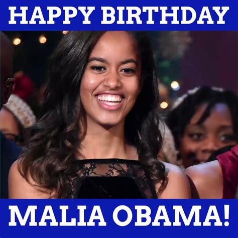 Malia Obamas Birthday Celebration Happybdayto