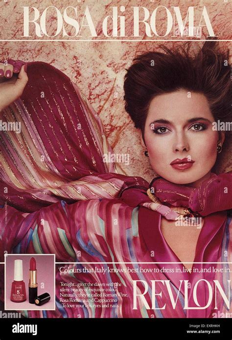 1980s Usa Revlon Magazine Advert Stock Photo Alamy