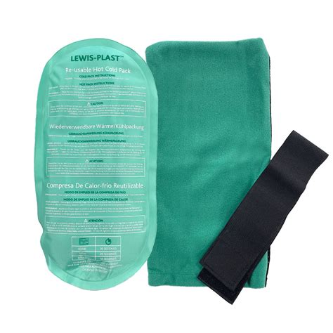 Lewis Plast Premium Hot And Cold Reusable Gel Pack Compress Wrap With