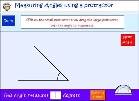 Using A Protractor To Measure Angles Studyladder Interactive Learning