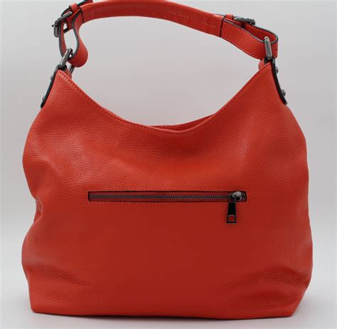 Sac Main En Cuir Vachette Orange Sac Main Orange Sac En Cuir