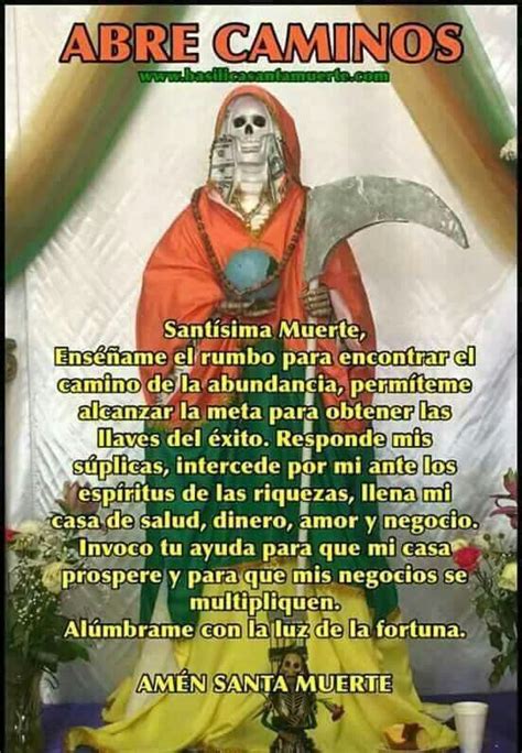 Oracion De La Santa Muerte Para El Dinero Samisma