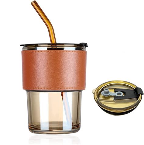 Buy Okrazex Coffee Cup Sipper Glass With Straw Mug With Straw Coffee