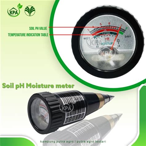 Soil Ph Moisture Meter Alat Ukur Keasaman Dan Ph Tanah