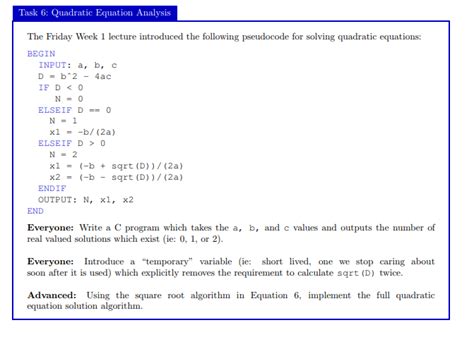 Solved Task 4 Write A Program Which Implements The Following