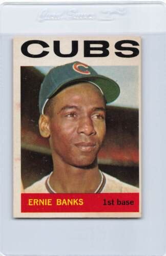 1964 Topps 55 Ernie Banks Cubs EX MT DA C4620 EBay