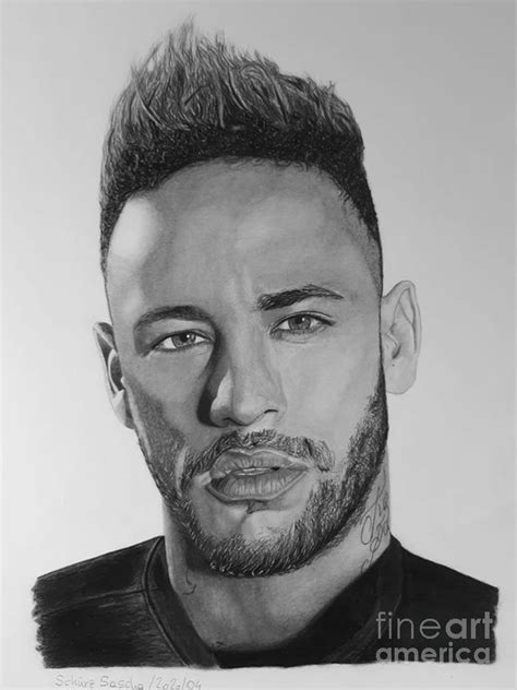 Neymar Pencil Drawing: Capturing the Essence of a Football Icon