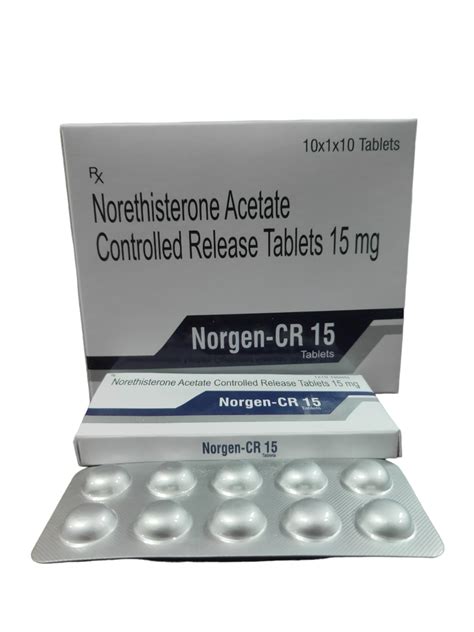 Norethisterone 15mg Cr Tablets Ip For Hospital Packaging Size 10x1x10 At Rs 239strip In Jaipur