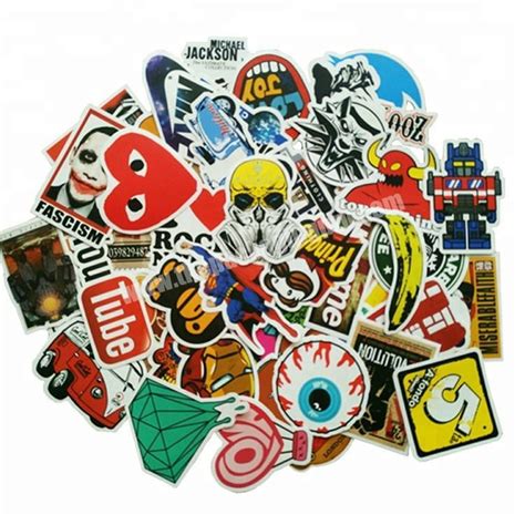 Best quality antique fancy bike stickers design brick stickers