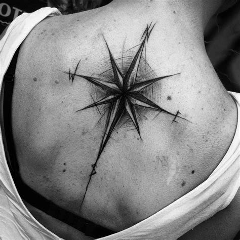 Compass Back Tattoo | Best tattoo design ideas