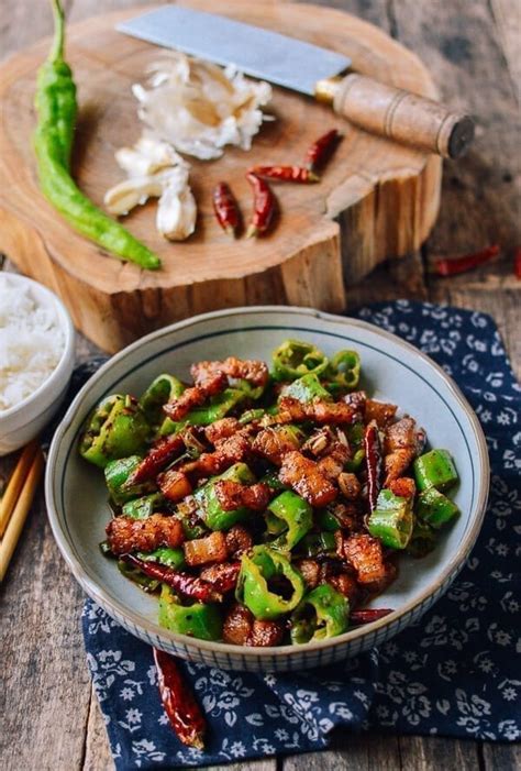 Sichuan Three Pepper Pork Belly Stir-fry - The Woks of Life