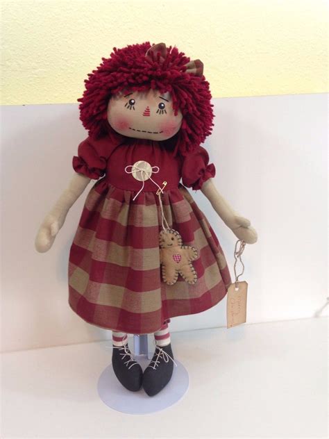 PRiMiTiVe FoLk ARt RAggEdY ANN AnniE DoLL AnniE WiTh GiNgErBrEaD MaN