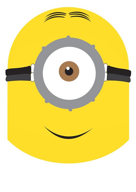 Máscara Minions Stuart Para Imprimir Educarolando Aprender Brincando