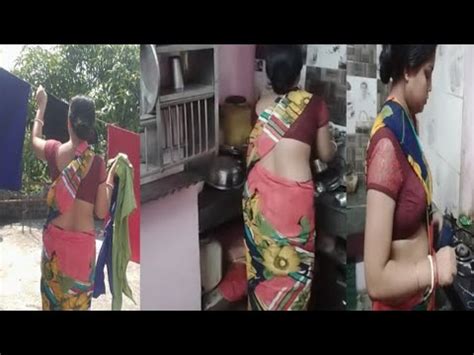 Saree Navel Cleaning Vlog Indian Hot Cleaning Vlog YouTube