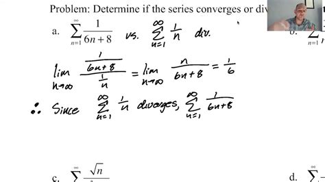 Limit Comparison Test Pg 3 Pt 1 Youtube