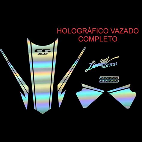 Kit adesivos holográfico 150 160 Shopee Brasil