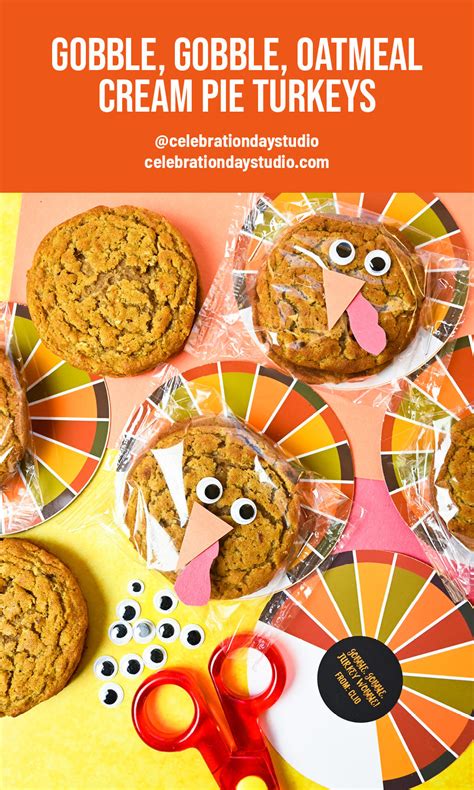 Gobble Gobble Oatmeal Pie Turkey Craft