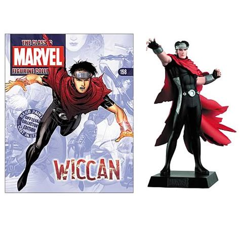 Classic Marvel Wiccan Figure With Collector Magazine